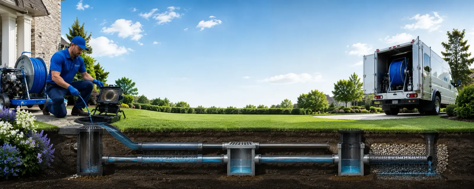 Outdoor drain cleaning information for Saint Thomas, PA
